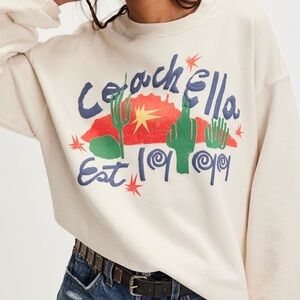 Coachella Graphic Cream Sweater
